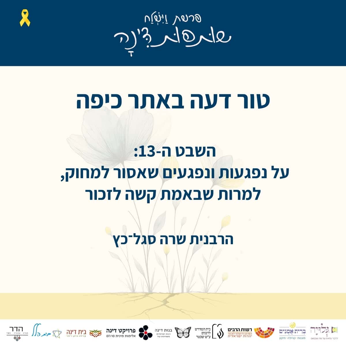 השבט ה-13: על נפגעות ונפגעים שאסור למחוק, למרות שבאמת קשה לזכור עלינו להכיר בכך שבכל מקום שבו מזכירים 12 שבטים, ישנו תמיד שבט נוסף, שקוף, מחוק. השבט ה-13. זהו השבט של הנפגעות והנפגעים. מתברר שקל לנו לספר סיפור מופת על משפחה עניפה, תוך כדי מחיקה של חלק ממנה